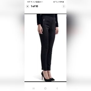 Ted Baker London -Jeggins Women's Black Sz 2 Snake Effect Paneled  NWT